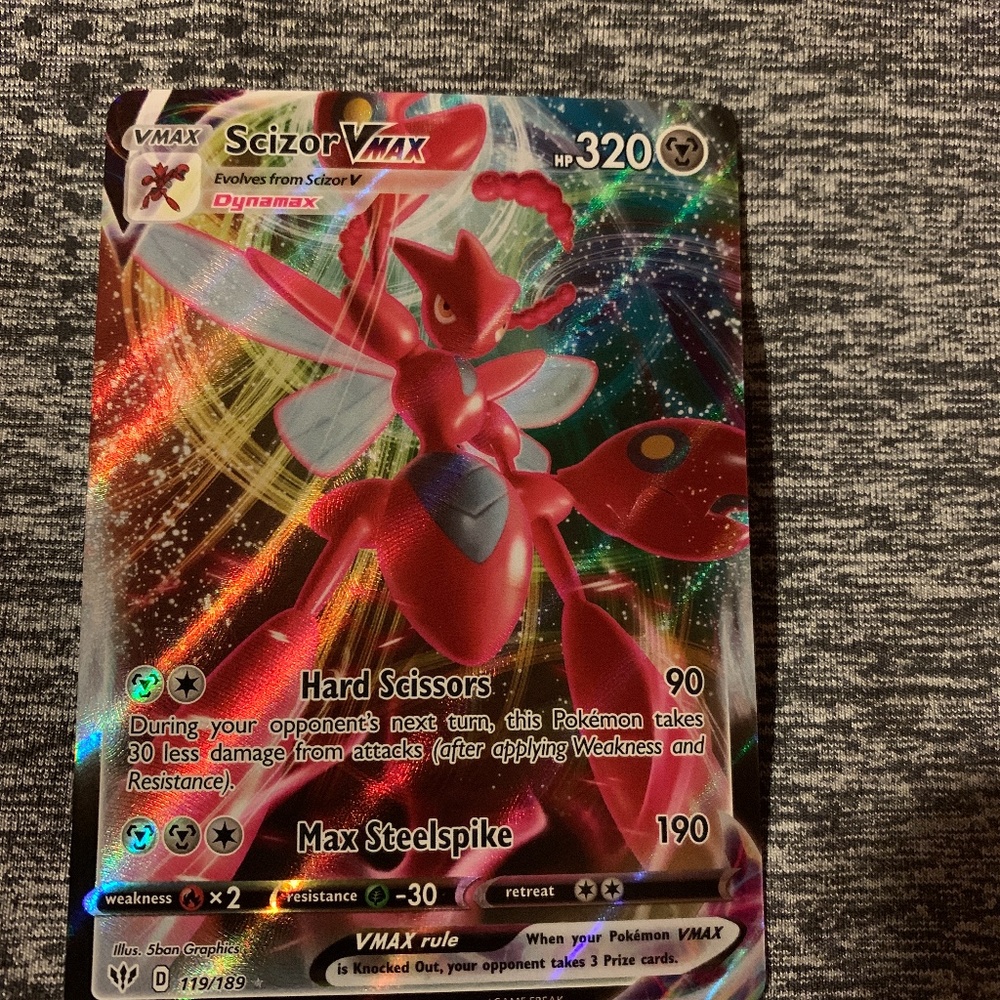 Scizor Vmax from darkness ablaze